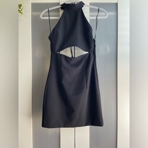 zara cut out dress